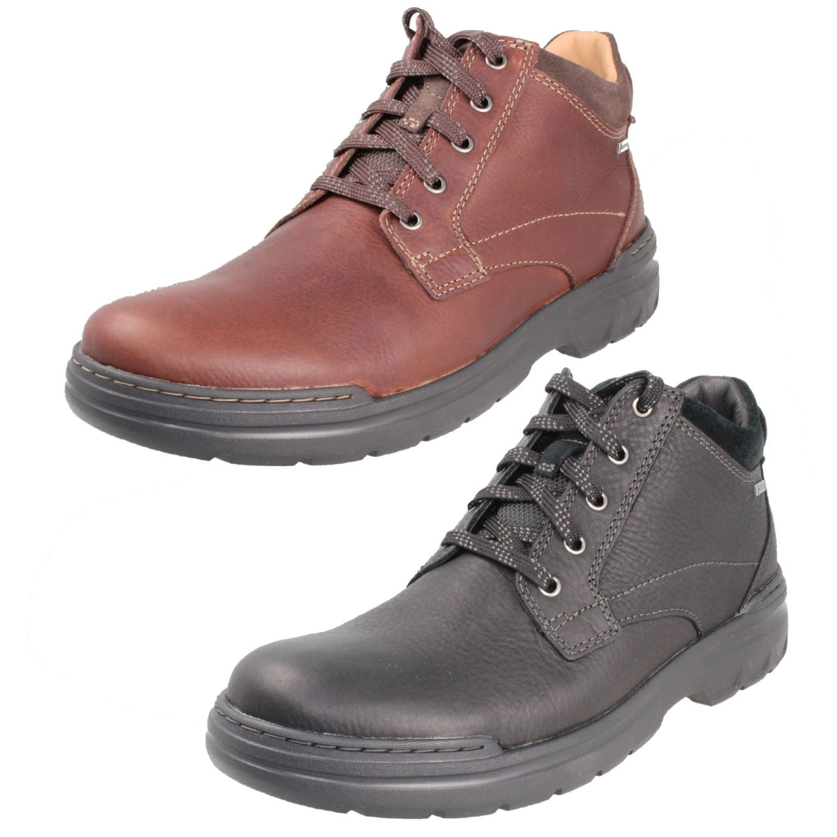 Mens Clarks Gore-Tex Waterproof Lace Up Casual Boots Rockie2  display picture 2