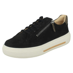 Ladies Clarks Casual Trainers Hollyhock Zip