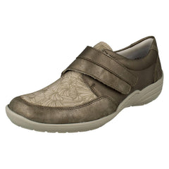 Ladies Remonte Hook And Loop Wide Fitting Shoes R7600