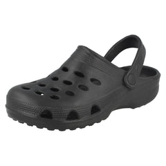 Childrens Unisex Spot On Clogs With Ankle Strap