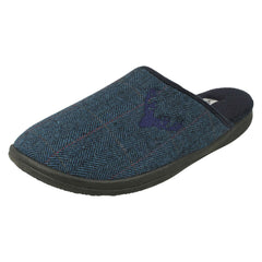 Mens Padders Stag Detailed Mule Slippers Stag