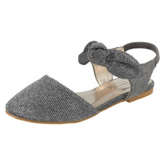 Girls Spot On Closed Toe Slingback Mule Sandals H2558