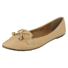 Ladies Spot On Smart Ballet Flat