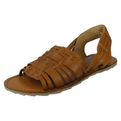 Mens Leather Collection Slingback Sandals A0061