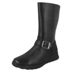 Girls Clarks Mid Calf Boots Mariel Star