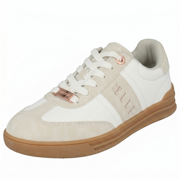 Ladies Elle Sport Lace Up Gum Sole Comfy Trainers F7443