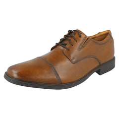 Mens Clarks Formal Lace Up Shoes Tilden Cap