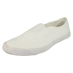 Childrens Unisex Spot On Slip On Plimsolls Gusset Plims