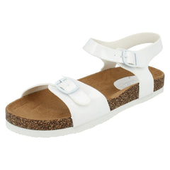 Girls Spot On Synthetic Buckle Fastening Sandals