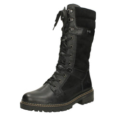 Womens Rieker Biker Style Lace And Zip Boots D0B76