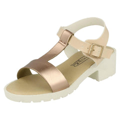 Girls Spot On T-Bar Summer Sandals