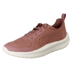 Ladies Clarks Cloudsteppers Platform Trainers - Solevana Tie
