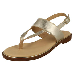 Ladies Clarks Stylish Toe Post Sandals Ellis Opal