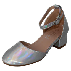 Girls Spot On Ankle Strap Party Shoes H3087