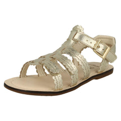 Girls Clarks Buckle Fastening Open Toe Sandals Loni Moon