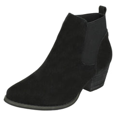 Ladies Down To Earth Mid Heel Ankle Boots