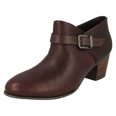 Ladies Clarks Buckle Detailed Ankle Boots Maypearl Milla