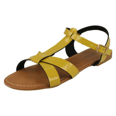 Ladies Savannah X Stap T Bar Sandal