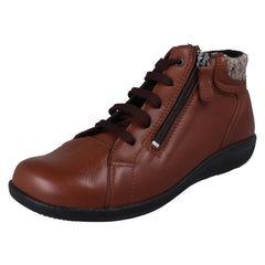 Ladies DB Shoes 2V Dual Fitting Ankle Boots Pipit