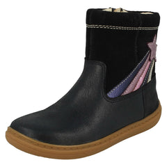Girls Clarks Shooting Star Detailed Boots Flash Shine T
