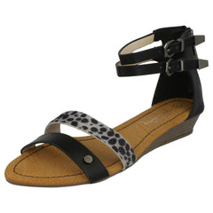 Ladies Savannah Low Wedge Sandal