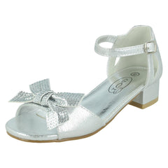 Girls Spot On Mid Heel Sandals