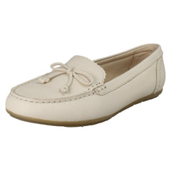 Ladies Clarks Slip On Moccasins Elliotte Sail