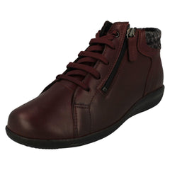 Ladies DB Shoes 2V Dual Fitting Ankle Boots Pipit