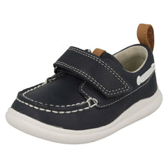 Boys Clarks Casual Boat Style Shoe Cloud Snap