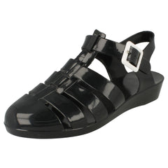 Ladies Spot On Casual Jelly Sandals