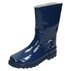 Girls Spot On Ring Trim Wellington Boots