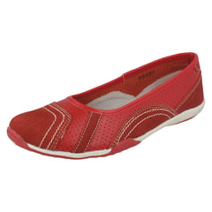 Ladies Down To Earth Flat Ballerina Shoes