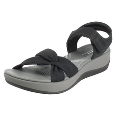 Ladies Clarks Cloudsteppers Strappy Wedge Sandals Arla Daisy