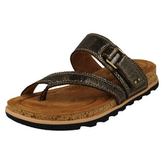 Ladies Clarks Strappy Toe Post Wedge Heeled Sandals Yacht Beach