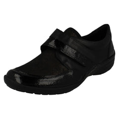 Ladies Remonte Hook And Loop Wide Fitting Shoes R7600