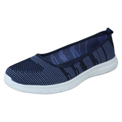 Ladies Spot On Casual Ballerina Shoes F7169