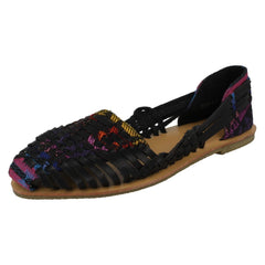 Ladies Savannah Flat Weave Ballerinas