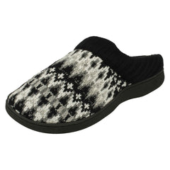 Ladies Four Seasons Knitted Mule Slippers Jane