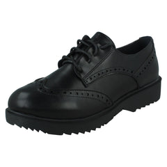 Ladies Spot On Formal Brogues F90094
