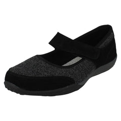 Ladies Down To Earth Casual Hook and Loop Shoes F80559