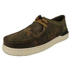 Mens Clarks Moccasin Detailed Lace Up Shoes Court Lite Wally