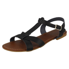 Ladies Savannah X Stap T Bar Sandal