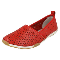 Ladies Down To Earth Flat Comfort Slip On Shoes