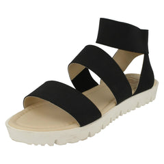 Ladies Down To Earth Elasticated Flat Sandals
