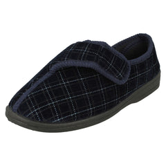 Mens Spot On Hook & Loop Slippers MVSN