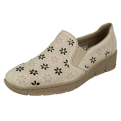 Ladies Rieker Slip On Casual Shoes 53757