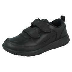 Boys Clarks Hook & Loop School Shoes Scape Flare K