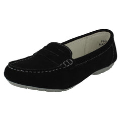 Ladies Leather Collection Moccasin Shoes F80558