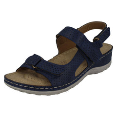 Ladies Spot On Comfort Sandals F10941