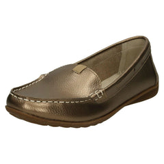 Ladies Down To Earth Leather Loafers F80422
